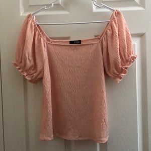 A.N.A. Off the Shoulder Top w/ Elastic Sleeves - M